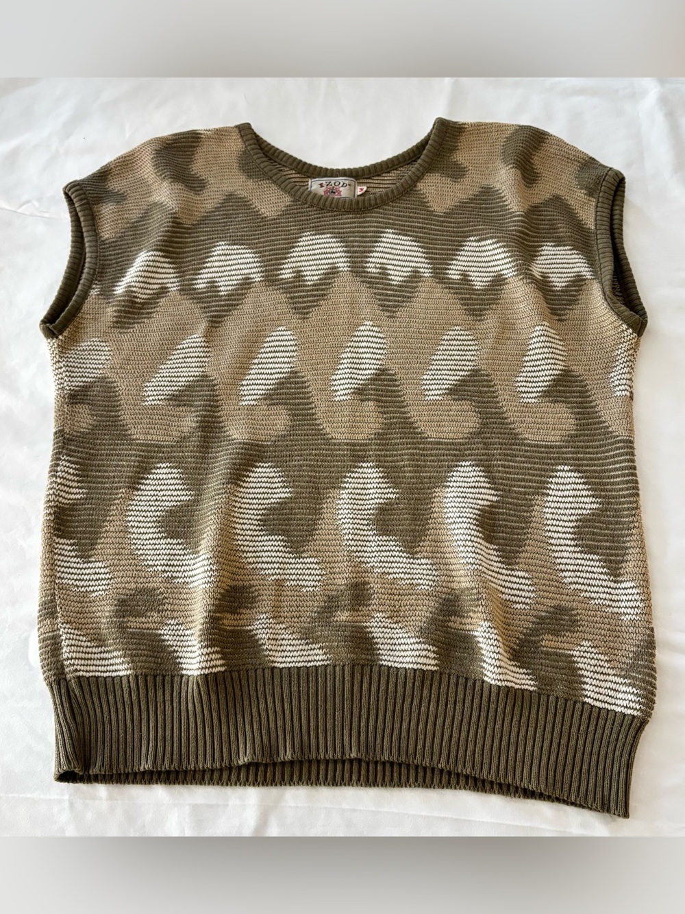 Vintage IZOD Women’s Knit Sweater Vest Crew Neck SZ M
